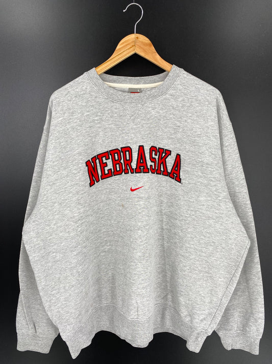 00’ NIKE NEBRASKA Size L Vintage Sweat shirt / 9996