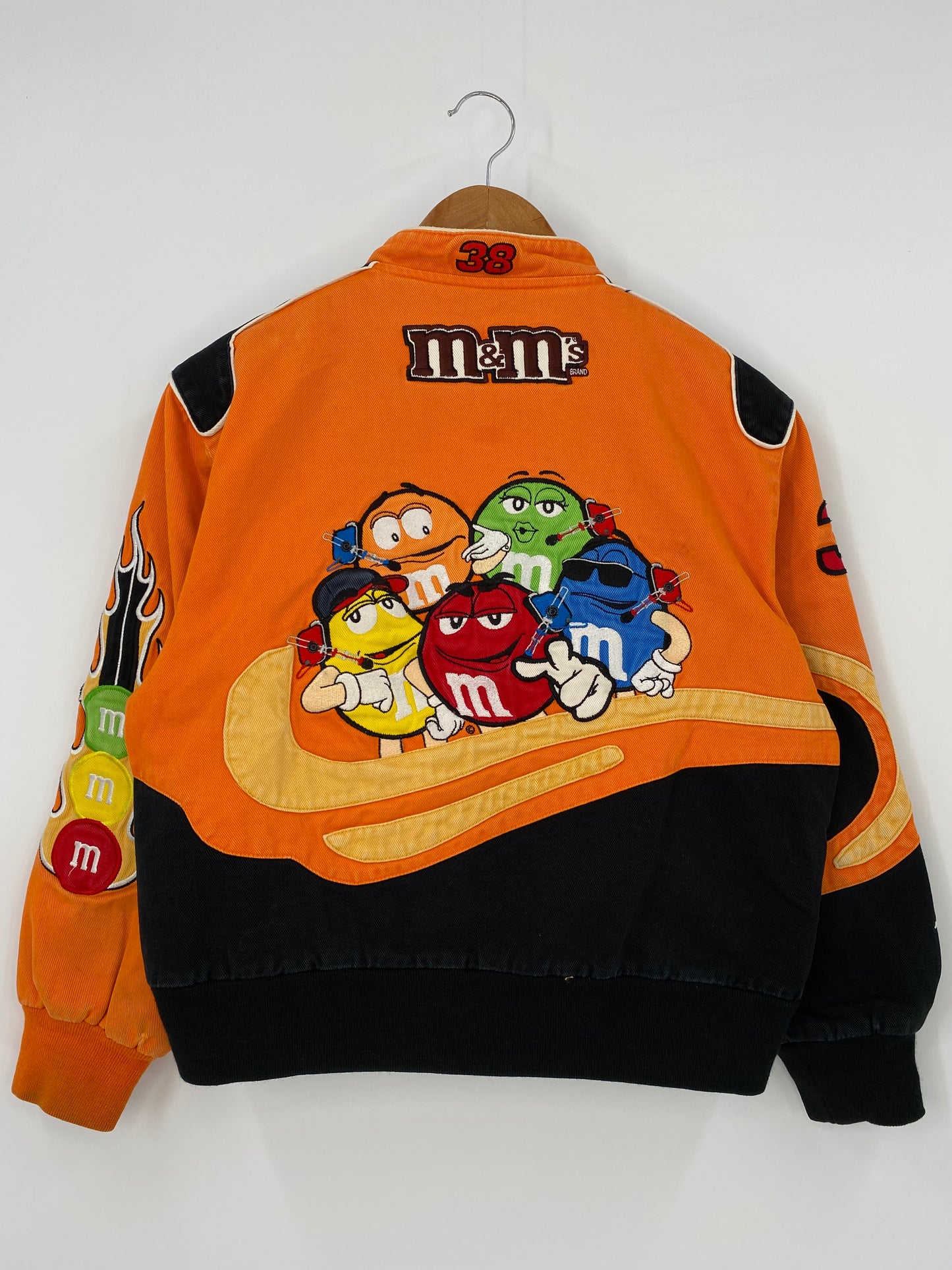 Vintage NASCAR M&M’S Size Kids XL(Approx.Ladies XS) Racing Jacket / K3673