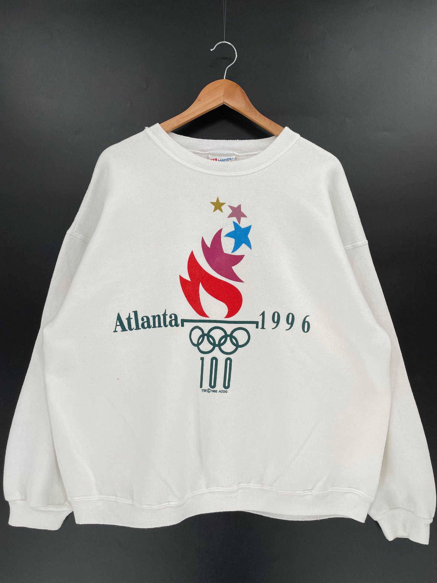 1996 ATALANTA OLYMPICS Made in USA Size XL Vintage Sweat-Shirt / K1300