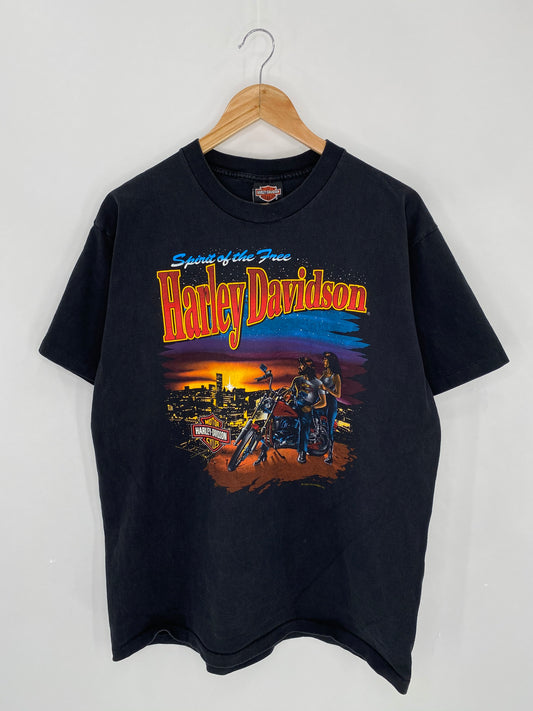 1993 HARLEY DAVIDSON Made in USA Size L Vintage T-Shirts / 6198