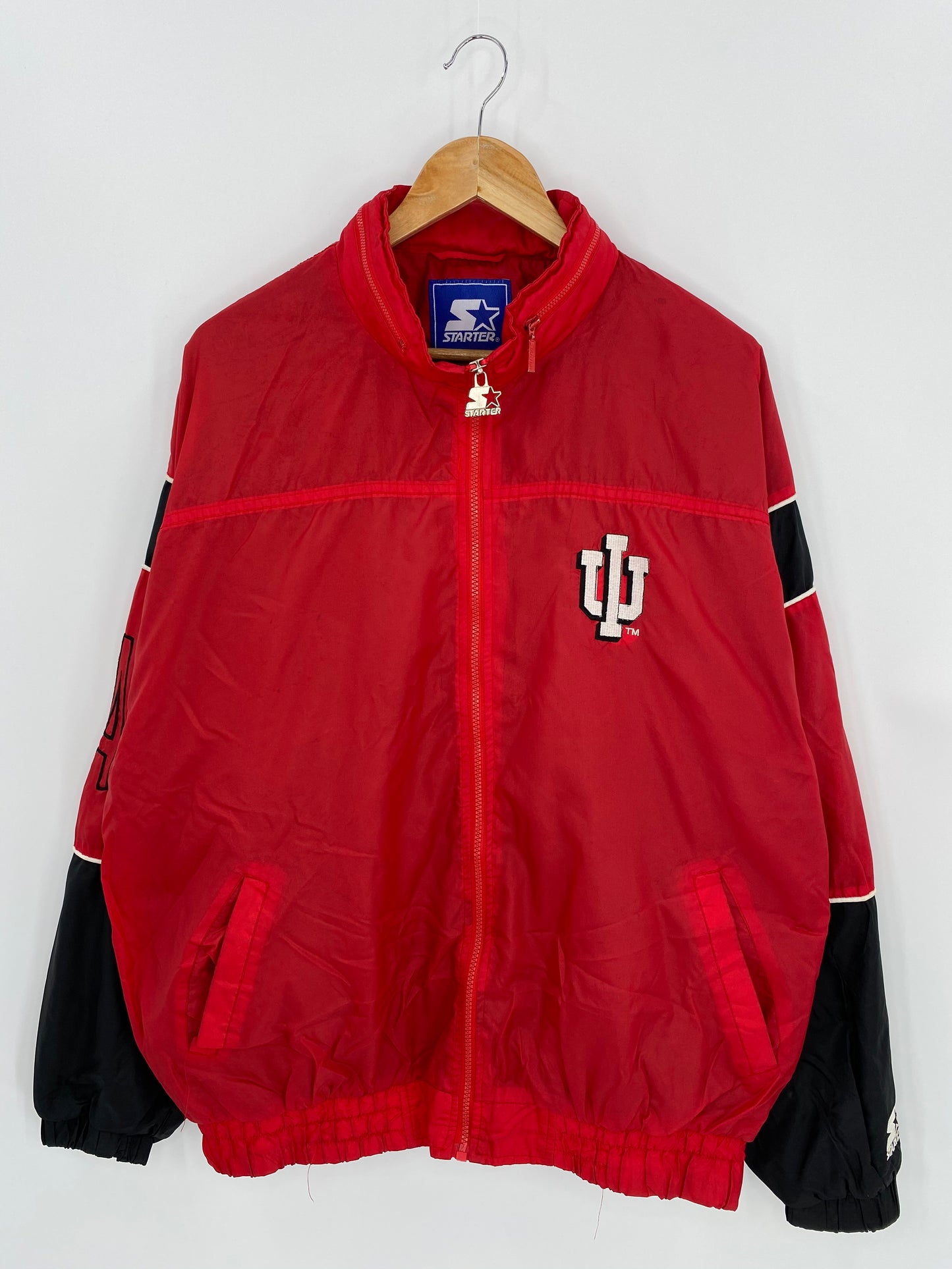 00’ STARTER INDIANA University Size XL Vintage Zip-up Nylon Jacket  / 6999