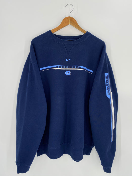 00’ NIKE CAROLINA TAR HEELS Size XXL Vintage Sweat-Shirts / 8652