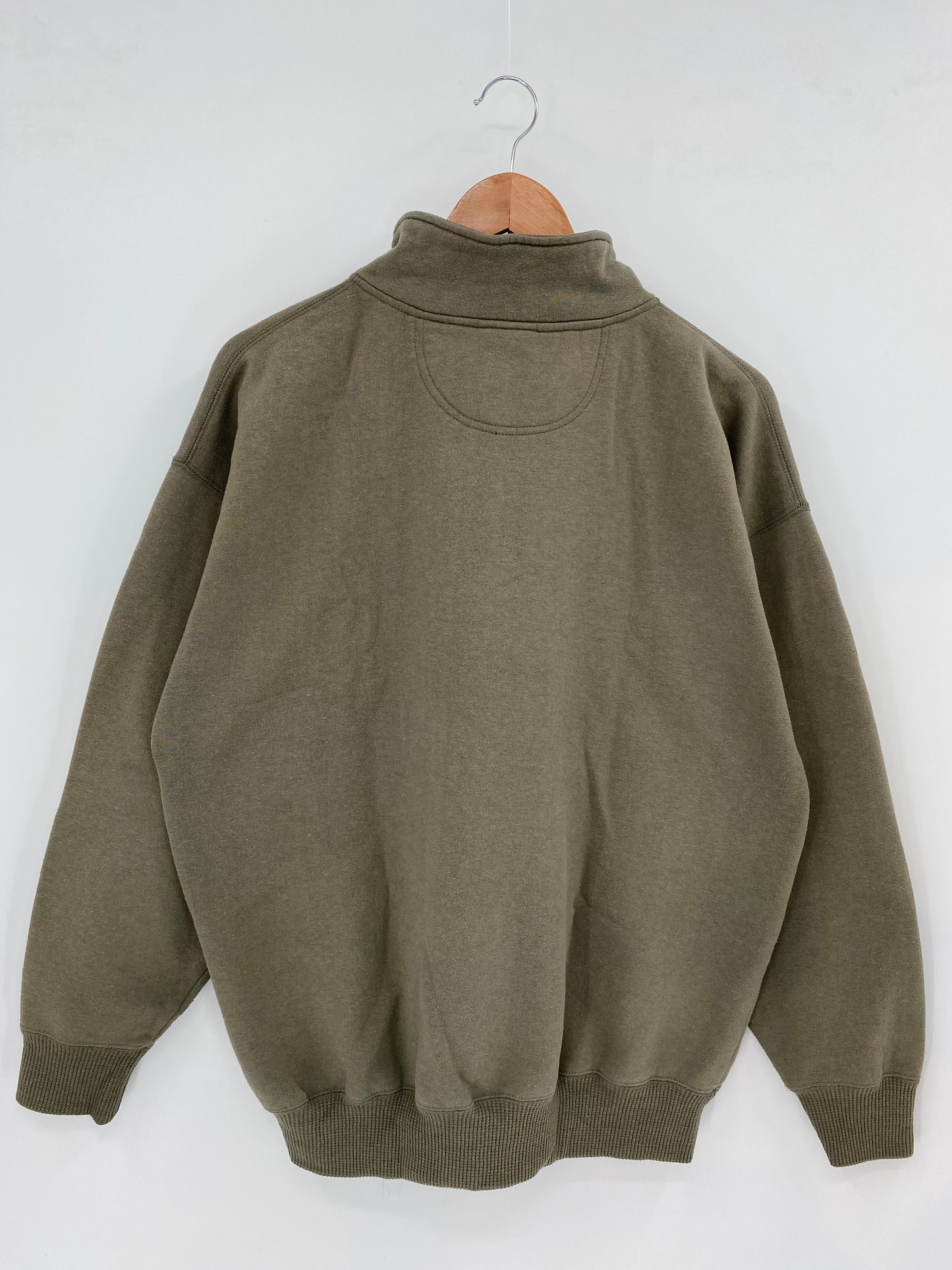 90’s DISNEY WINNIE THE POOH Size L Vintage Half-zip Sweat-shirt / K2806