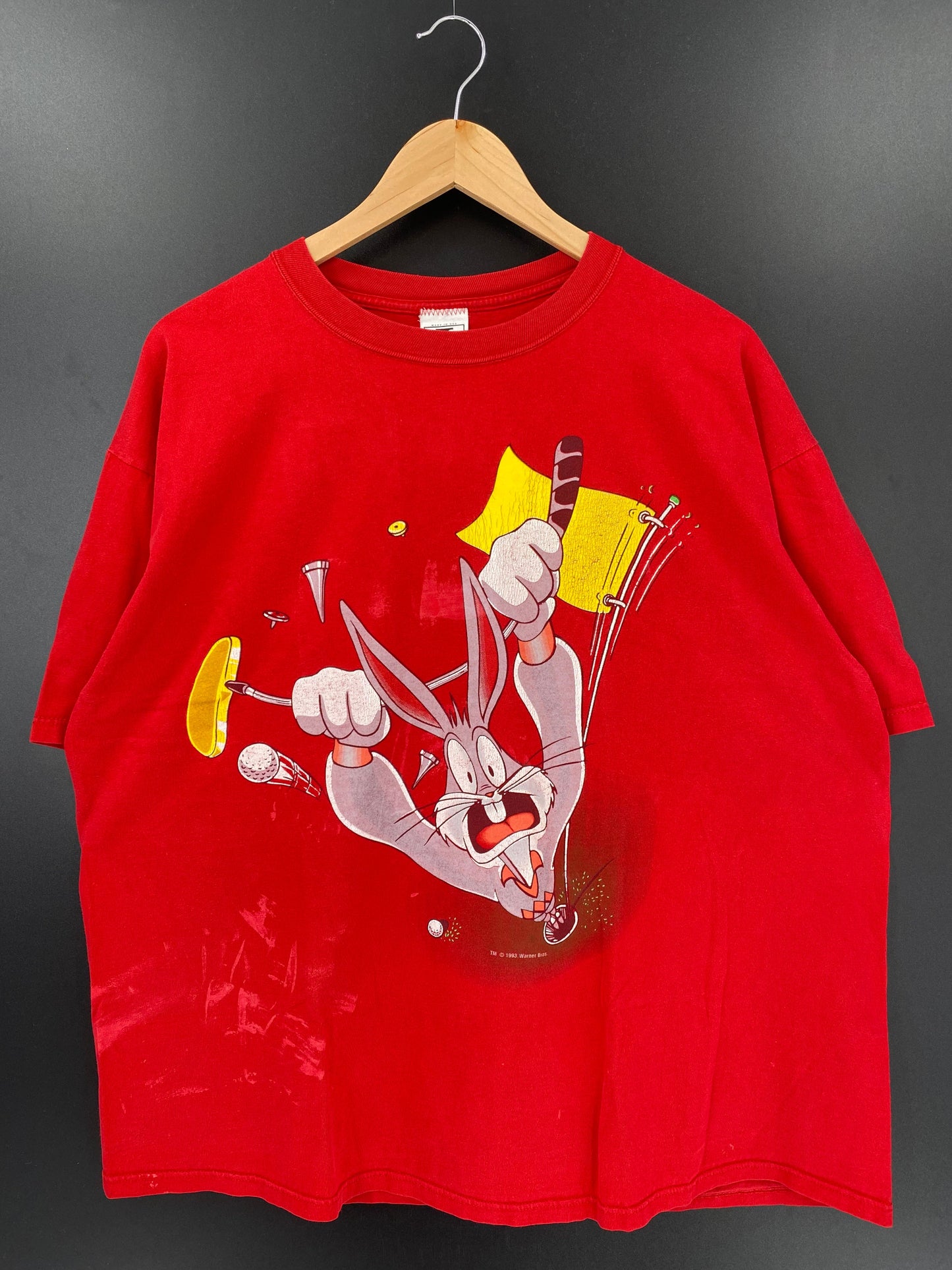 1993 LOONEY TUNES BUGS BUNNY Made in USA Size XL Vintage T-Shirt / A3331