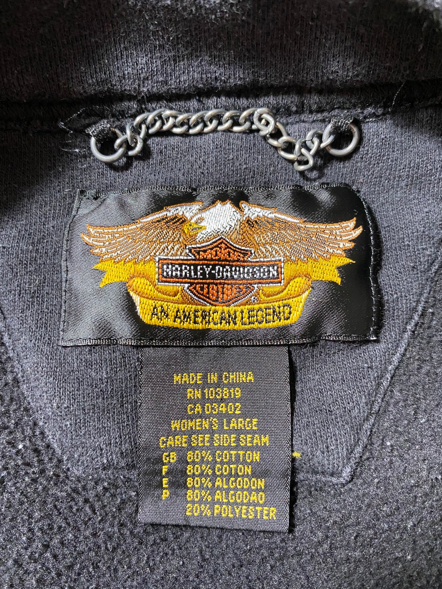 Vintage HARLEY DAVIDSON  Size Ladies L Sweat-Shirt / k1257