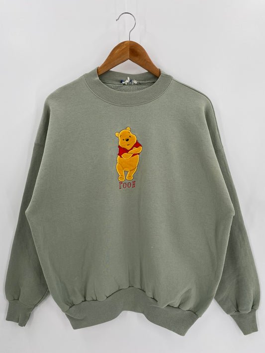 00' Vintage Disney Pooh Size Approx. XL Sweat-shirt / 6583