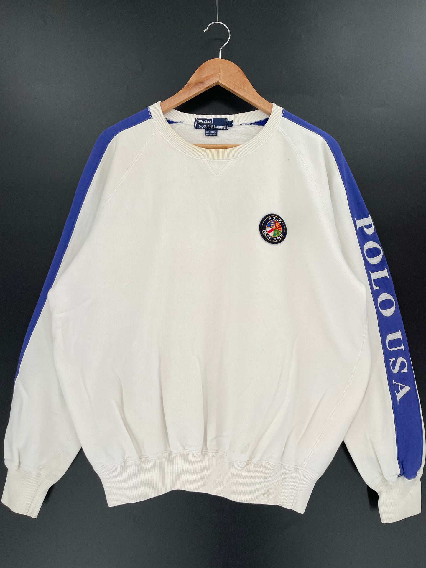 90’s POLO RALPH LAUREN Size M Vintage Sweat-Shirt  / K1304