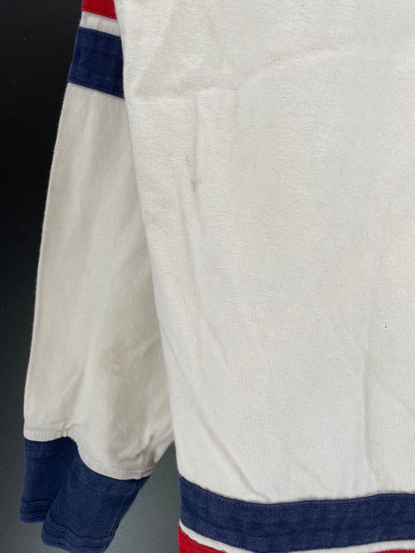 90’s POLO RALPH LAUREN Size M Vintage Hoodie Rugby-Shirt / E4394R