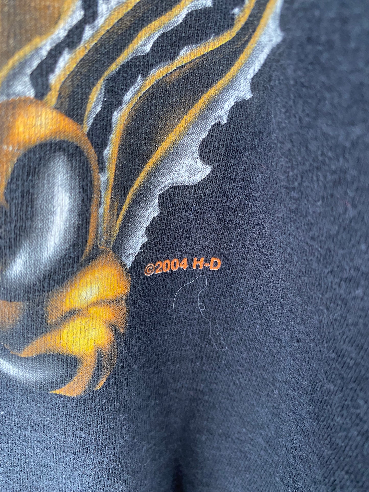 2004' HARLEY DAVIDSON Made in USA Size XXL Vintage Long-sleeve T-Shirt / K2484