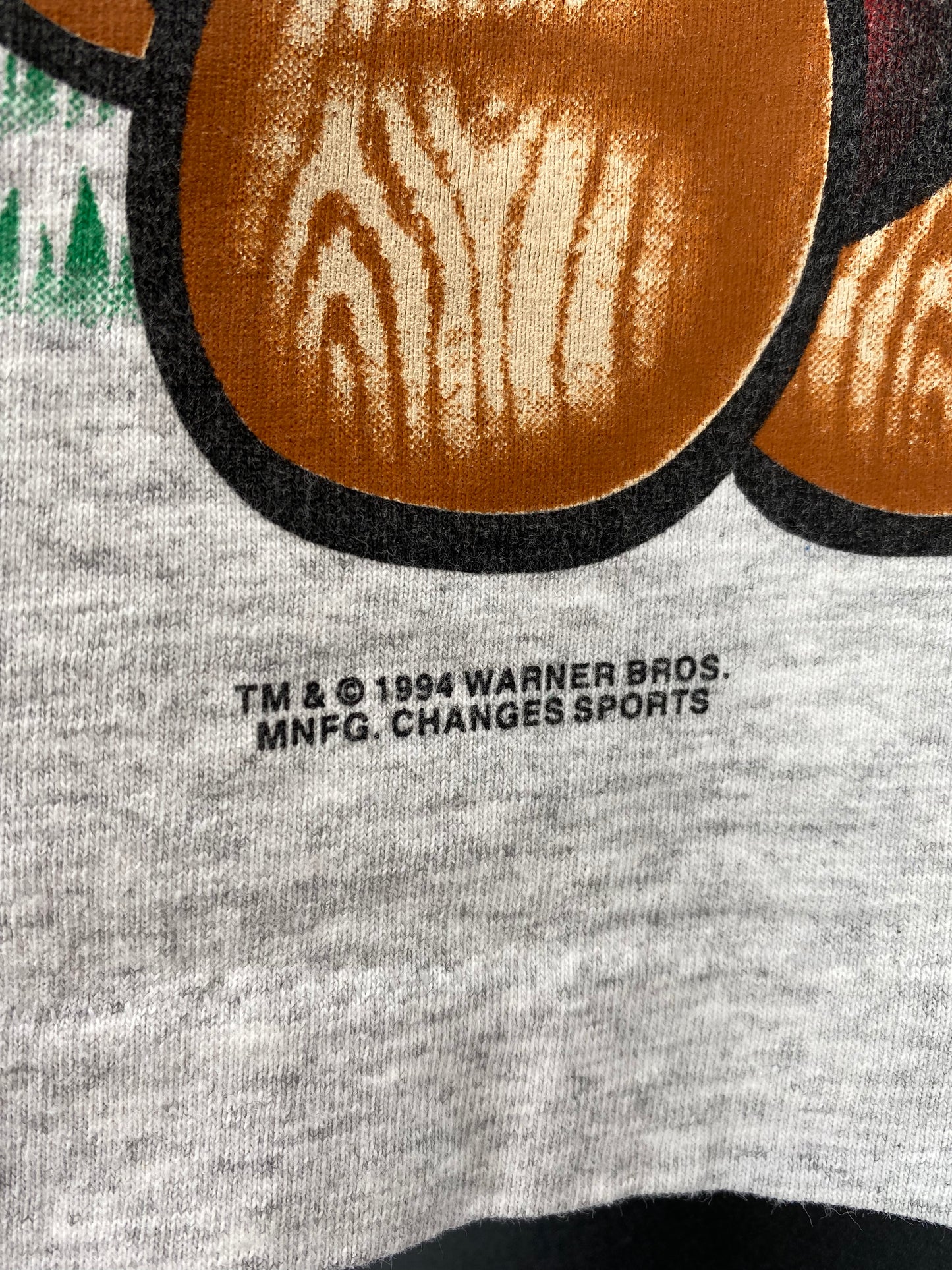 1994' LOONEY TUNES TAZ x NEW YORK YANKEES Made in USA Size L Vintage MLB T-Shirt / K1478