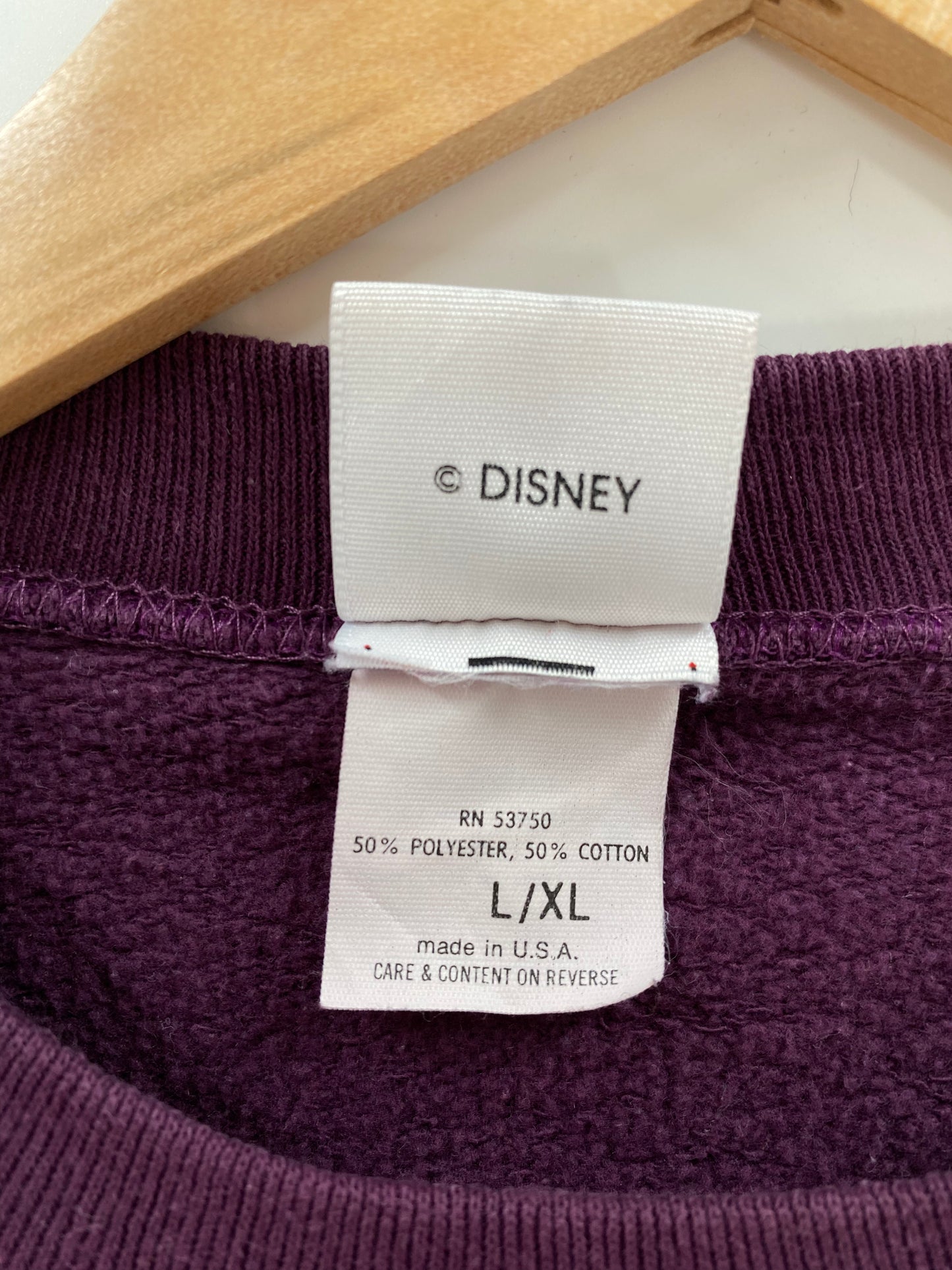 00' DISNEY MICKEY Made in USA Size L/XL Vintage Sweat-shirt / K3190