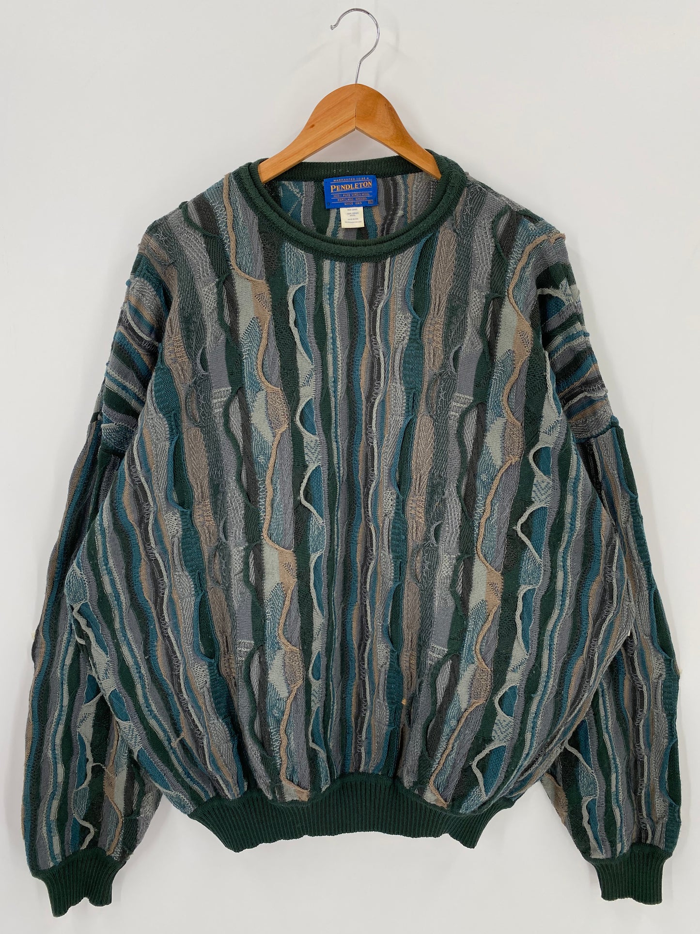 Vintage 3D COOGI- Style Size XL Knit Sweater / K1293