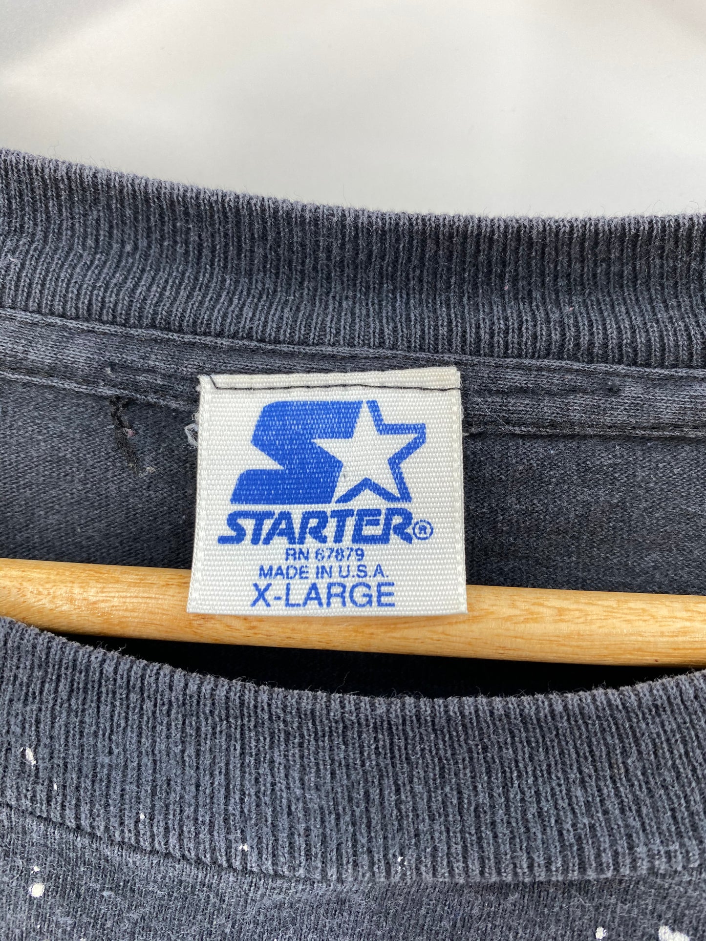 1992 STARTER RAIDERS All Over Print Made in USA Size XL Vintage T-Shirt / 7641