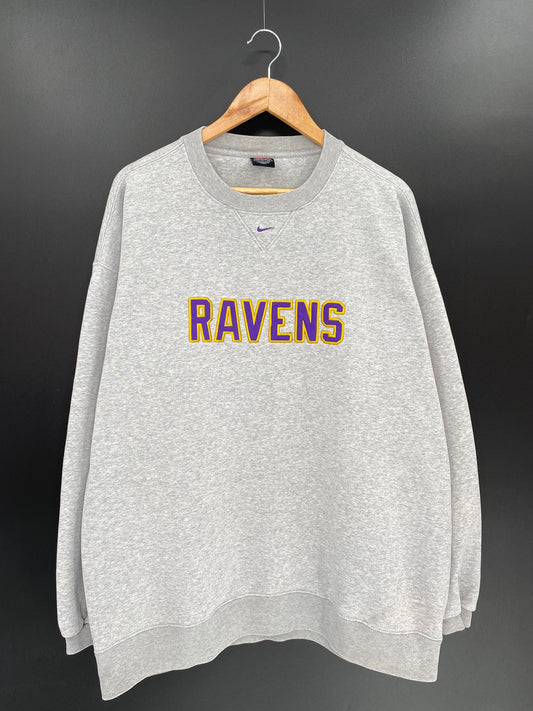 00’ NIKE RAVENS Size XL Vintage NFL Sweat-shirt / 8213