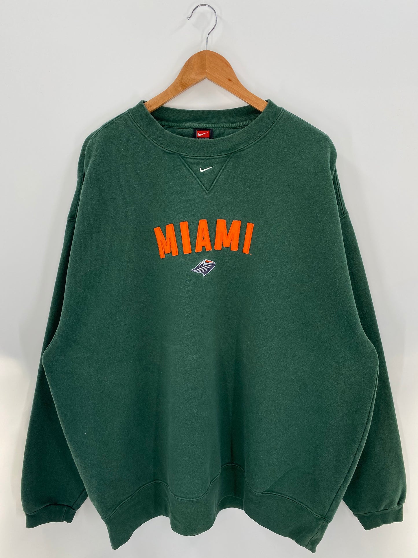 00' NIKE MIAMI Size XL Vintage College Sweat-Shirt / K3340