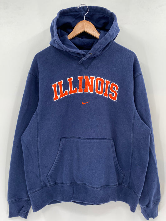 00’ NIKE ILLINOIS Size L Vintage Sweat-shirt / k1910