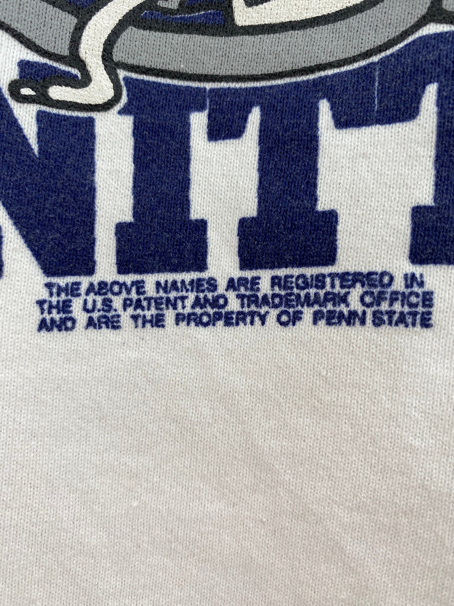 1993 PENN STATE x LOONEY TUNES TAZ BUGS BUNNY Made in USA Size L Vintage College Sweat-shirt / E4741S