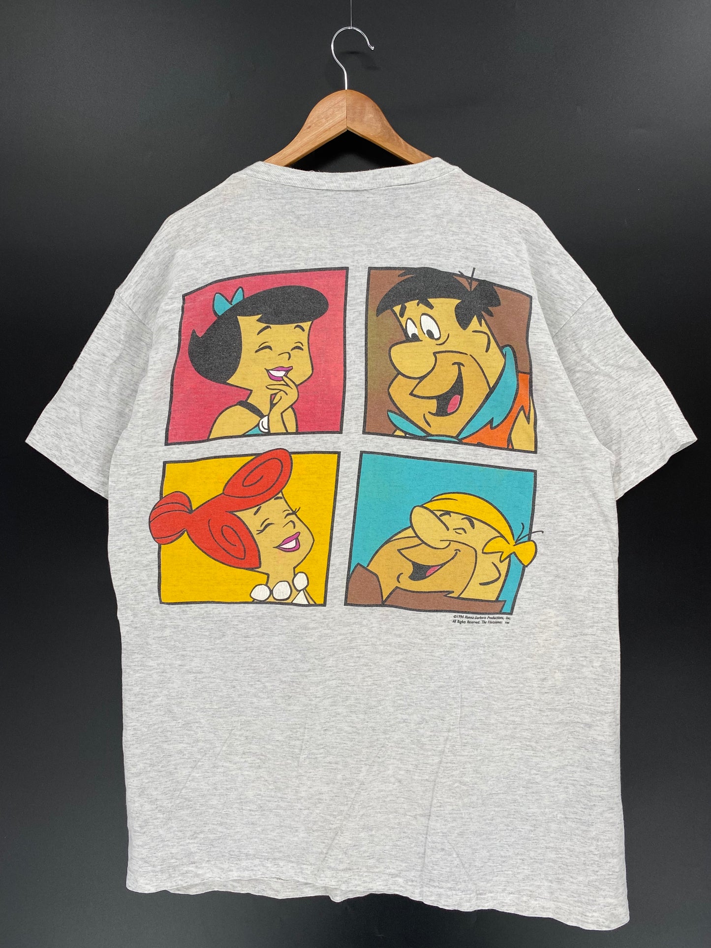 1994 THE FLINT STONE Size No Tag (Approx.XXXL) Vintage T-shirt / K401