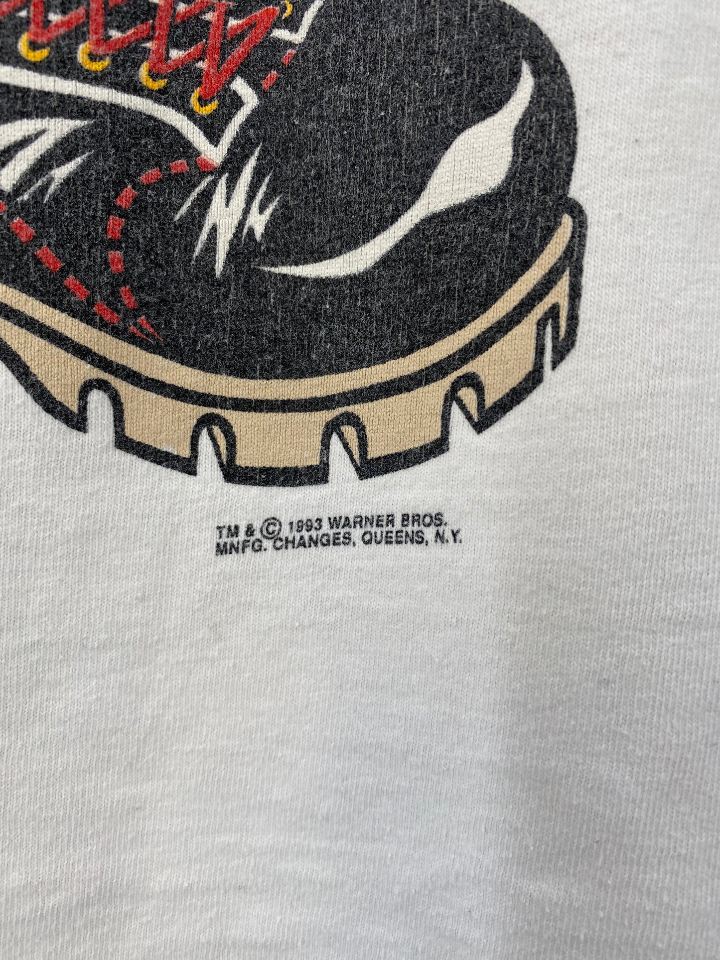 1993' LOONEY TUNES TAZ Size L Vintage T-Shirt / K2614