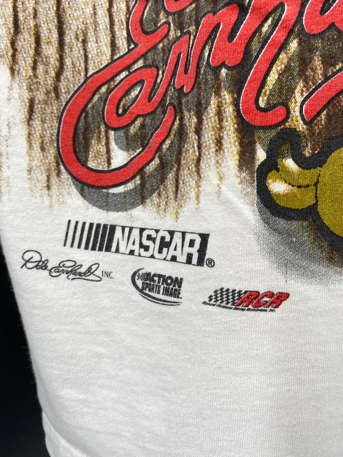 00’ NASCAR DALE EARNHARDT Made in USA Size L Vintage Racing T-shirt / k1791