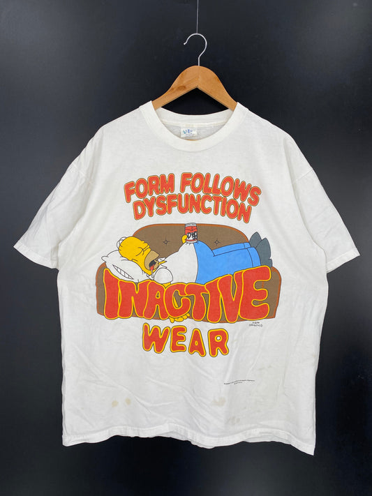 .1998 THE SIMPSONS Made in USA Size XXL Vintage T-Shirt / A7314