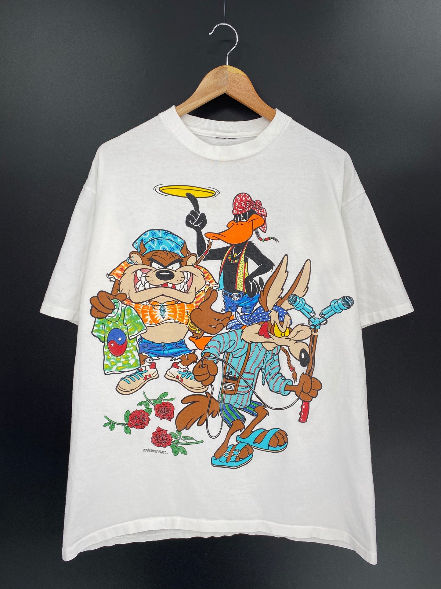 1993 Looney Tunes Size No Tag (Approx. L-XL) Vintage T-Shirt / 8370