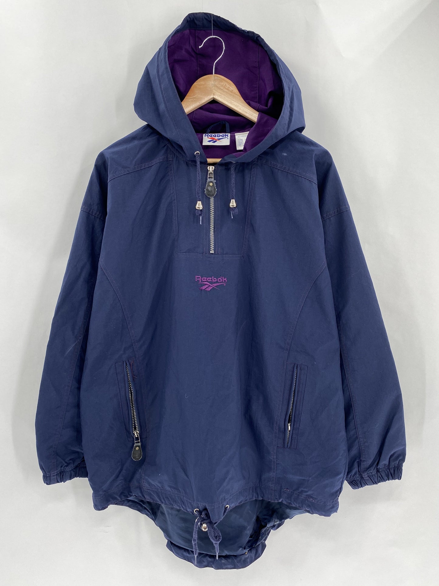 90’s REEBOK Size M Vintage Half Zip Nylon Jacket / K5029