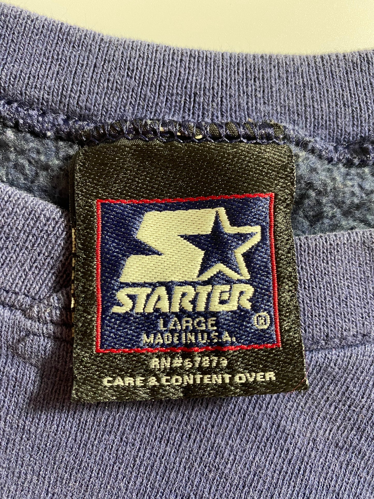 90’s STARTER DALLAS COWBOYS Made in USA Size L Vintage NFL Sweat-shirt / 8560