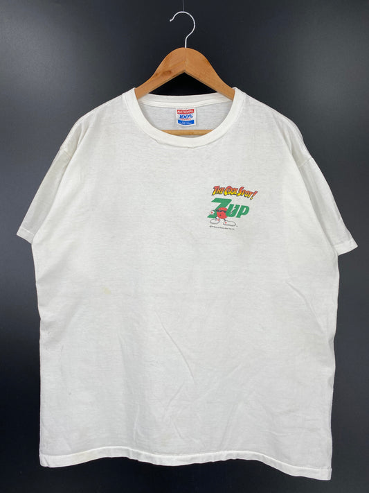 1991 7-UP MADE IN USA Size XL Vintage T-Shirts / K1470
