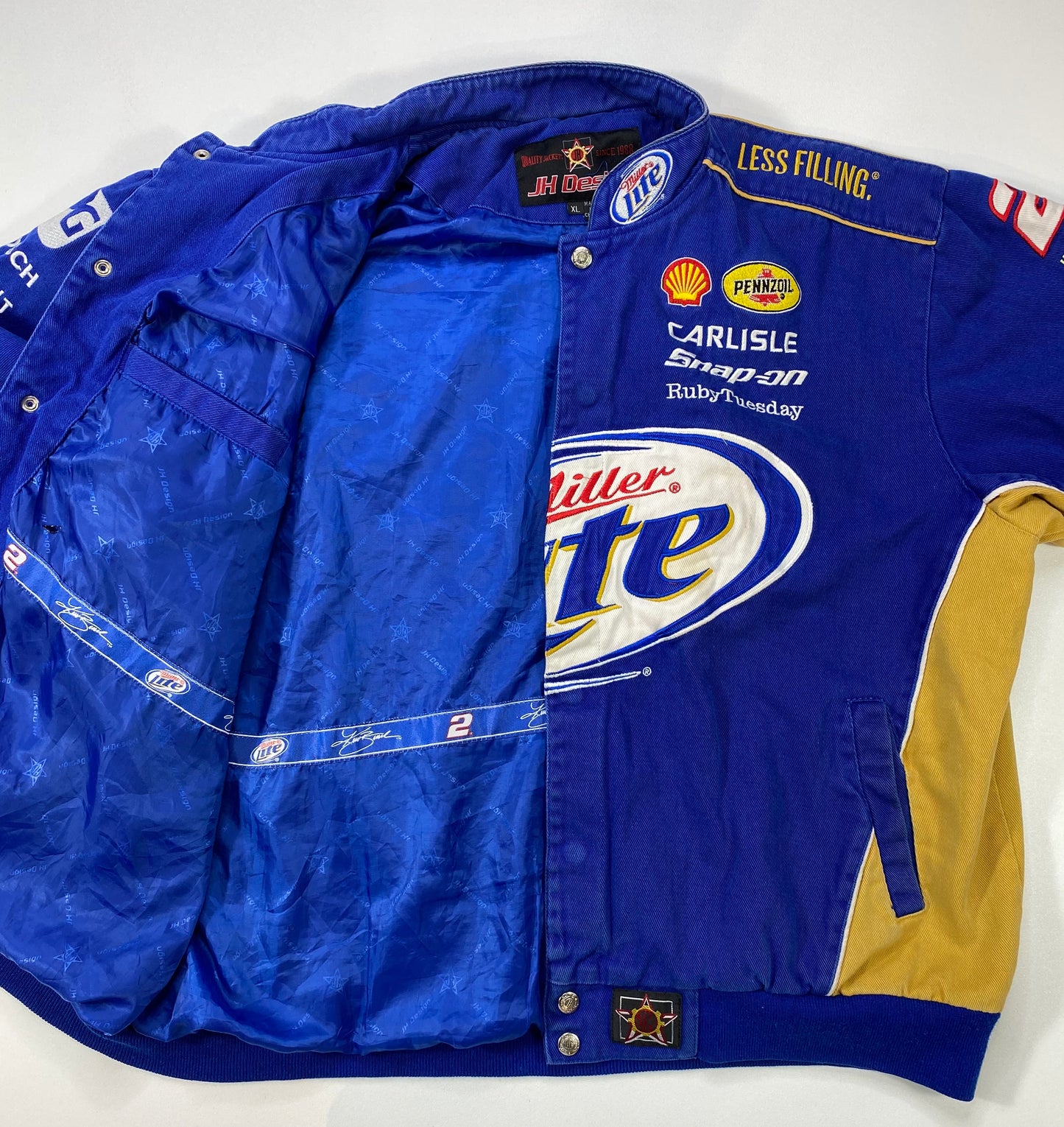 MILLER LITE Size XL Vintage Racing Jacket / 6173