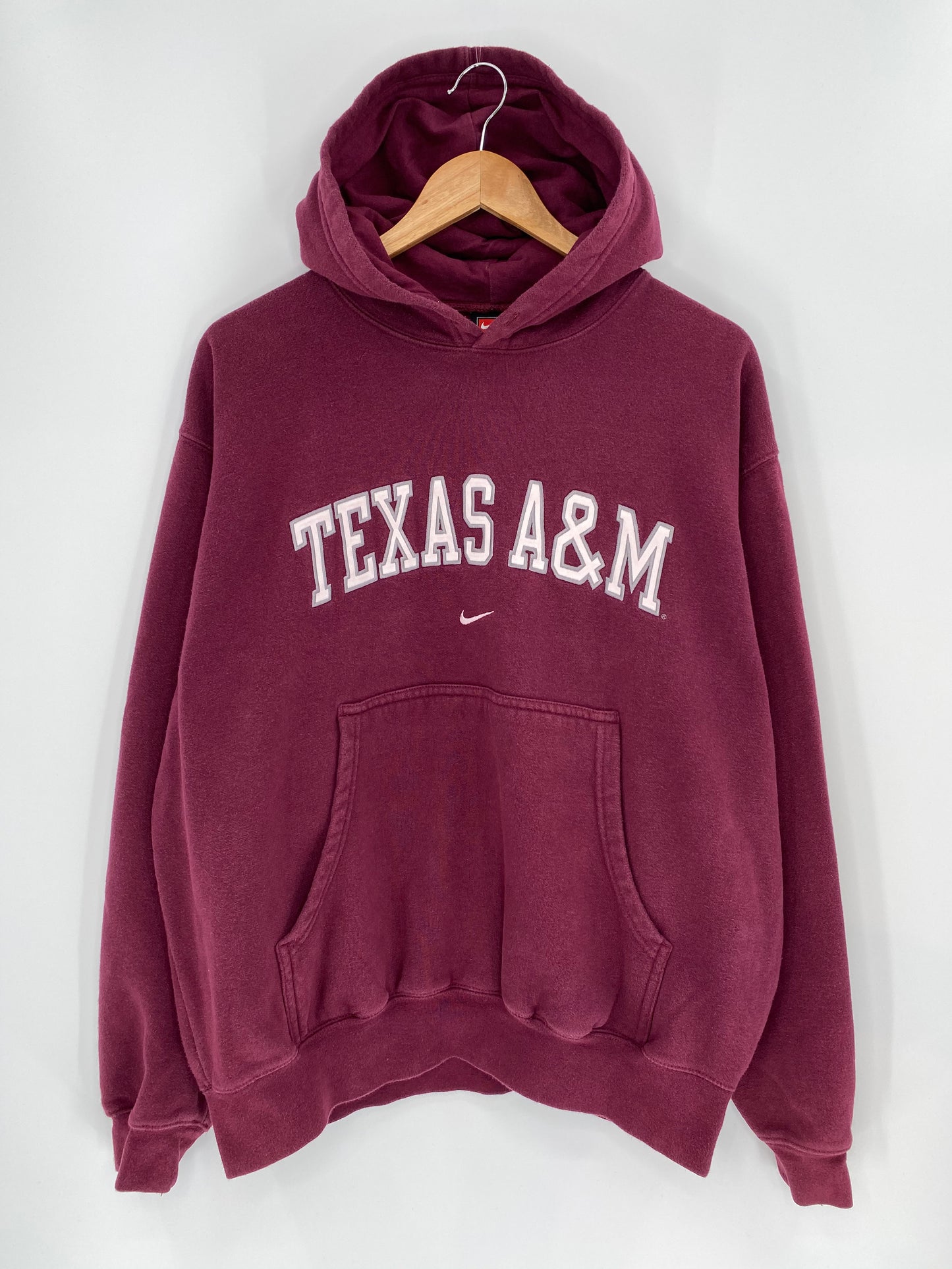 90’s NIKE TEXAS A&M Size M Vintage Hoodie Sweat-shirt / 9033