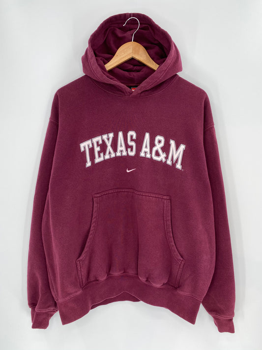 90’s NIKE TEXAS A&M Size M Vintage Hoodie Sweat-shirt / 9033