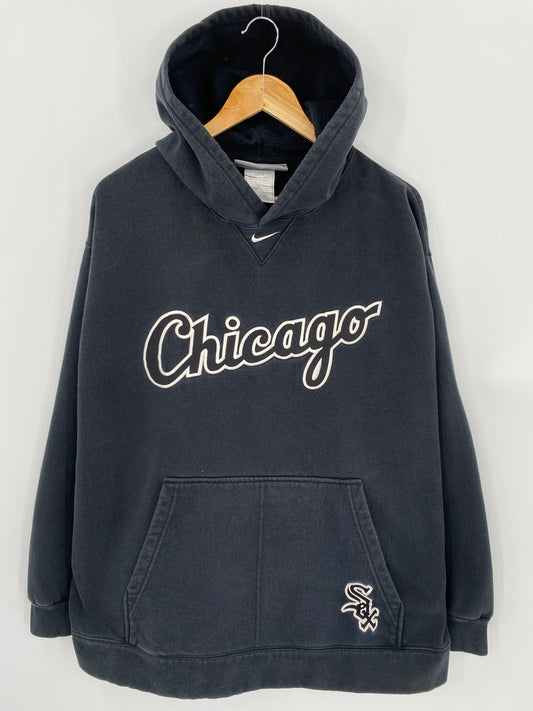 00’ NIKE Chicago White Sox Size XL Vintage MLB Hoodie Sweat-shirt / 6737
