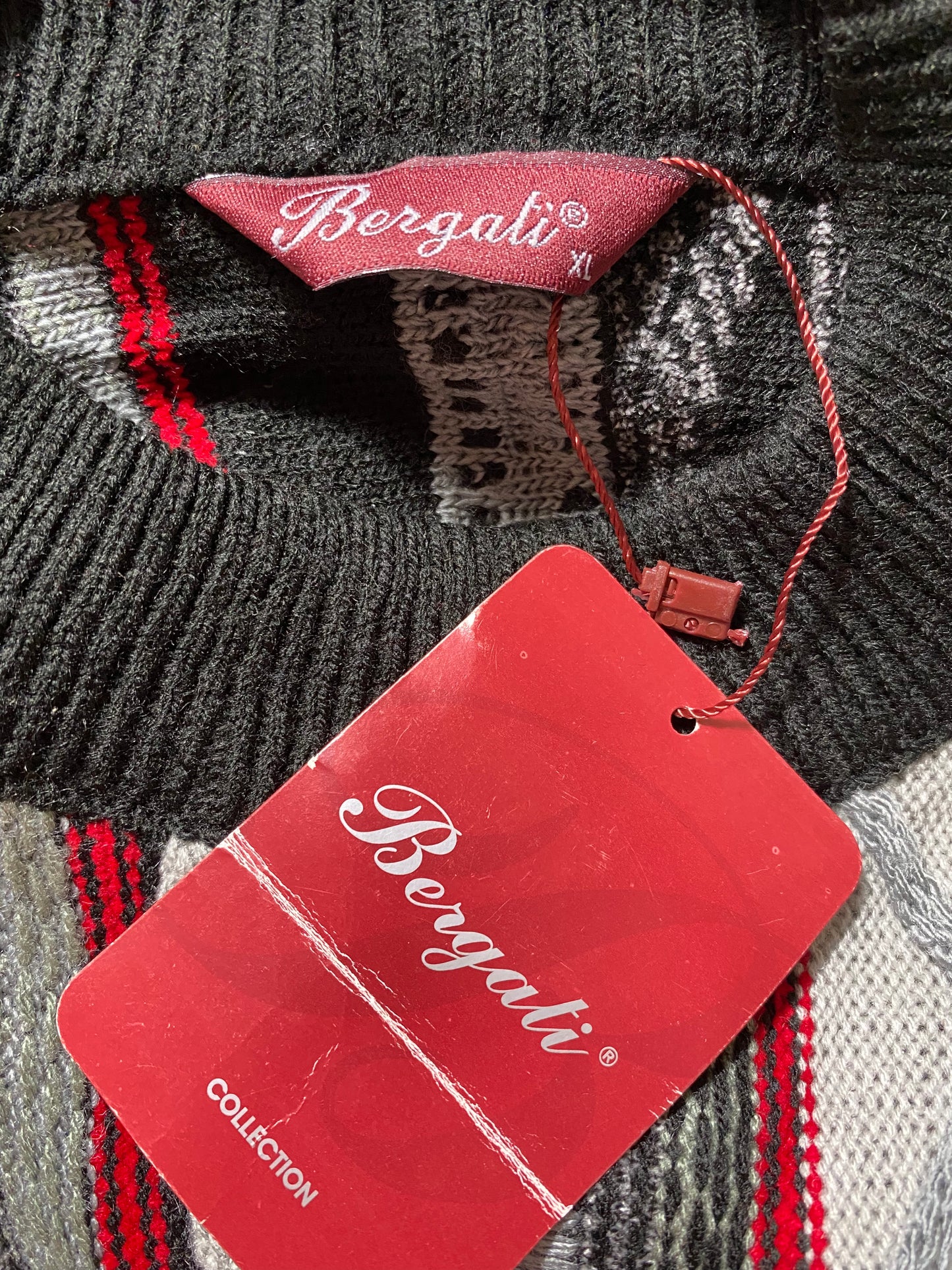 Vintage 3D COOGI- Style Size XL Knit Sweater / K1289