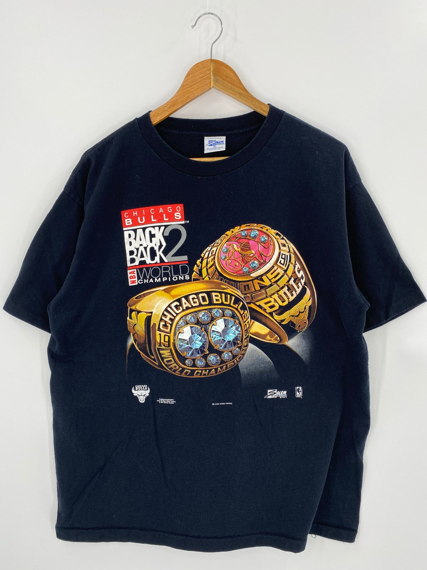 1992 World Champion Chicago Bulls Made in USA Size XL Vintage 90’s T-shirt / 7311
