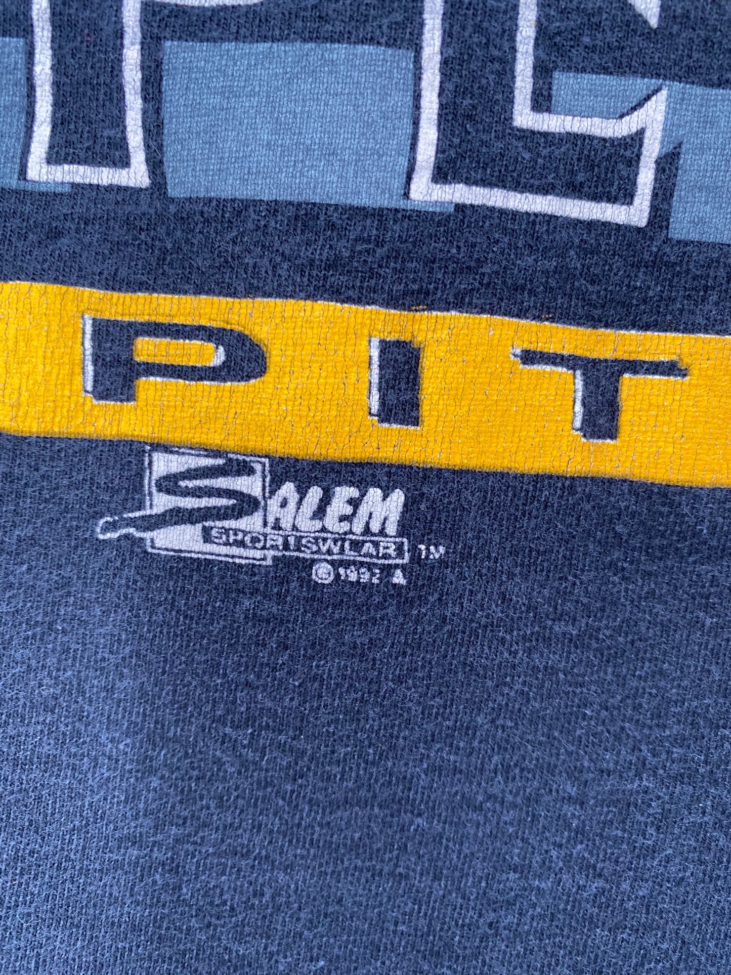 1992 PITTSBURGH PENGUINS Made in USA Size L Vintage NHL T-shirt  / 7391