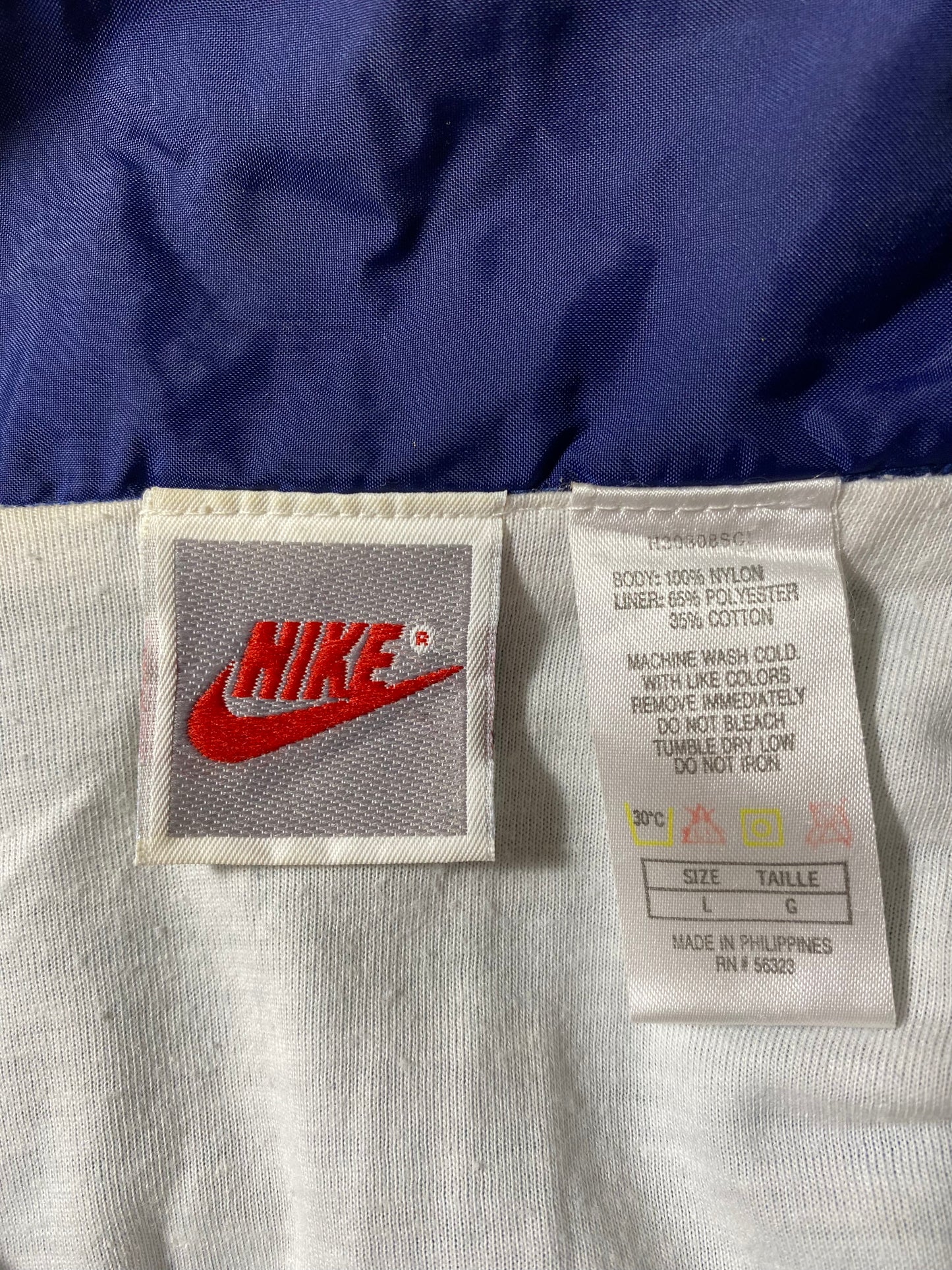 90’s Silver tag NIKE Size L Vintage Nylon Jacket/ k2319
