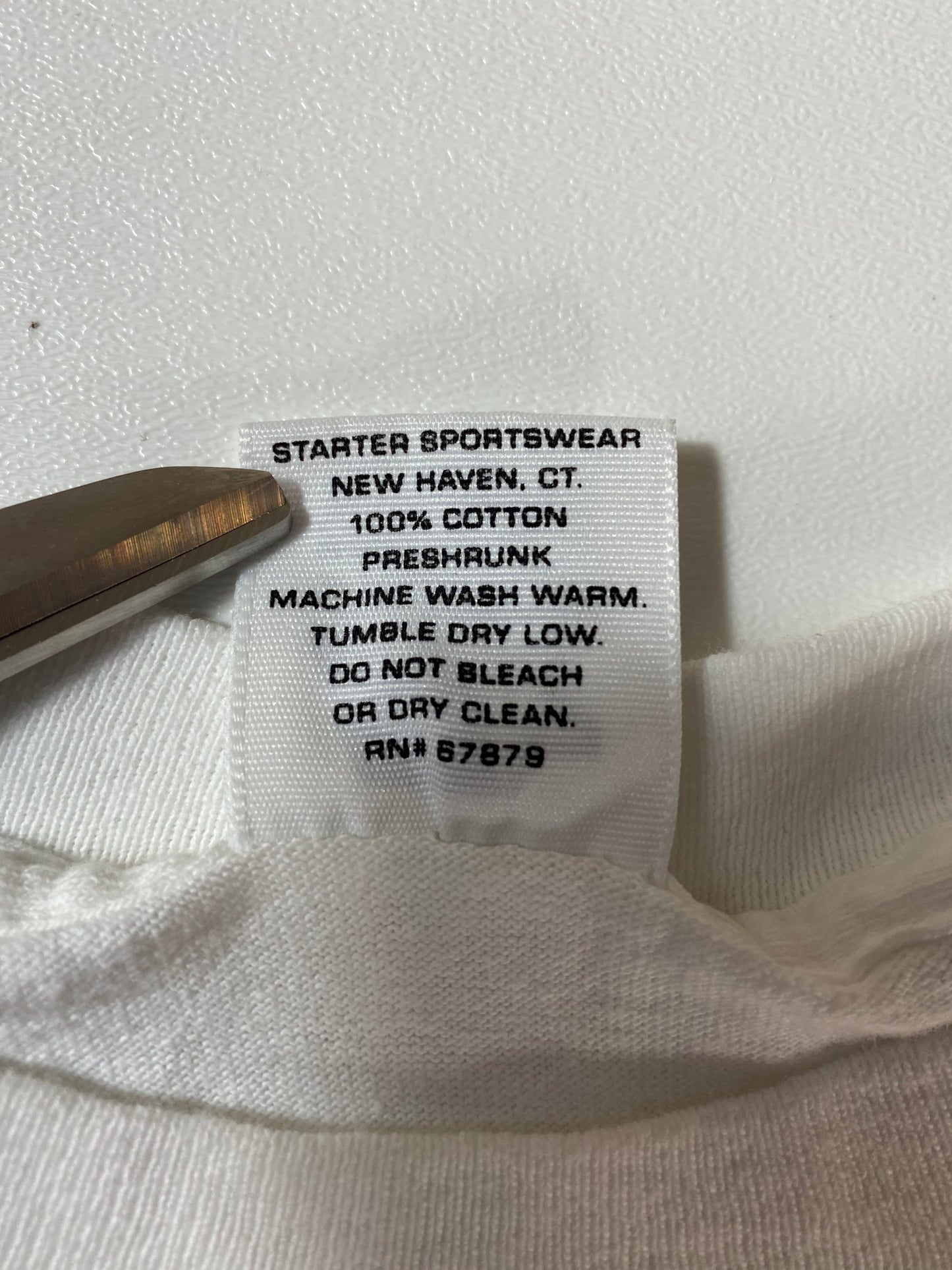 1991-1993 STARTER CHAMPIONS CHICAGO BULLS 3-PEAT Made in USA Size XL Vintage NBA T-shirt / 9385