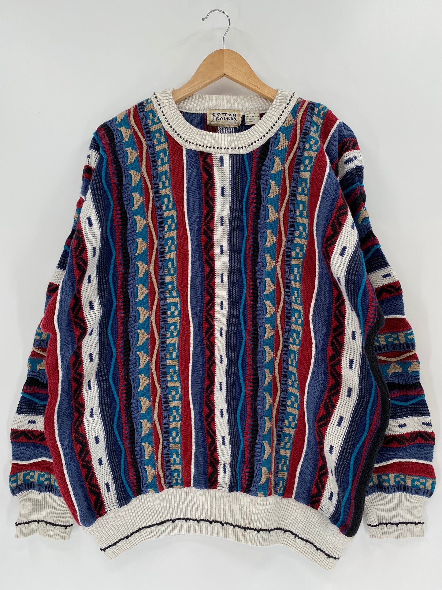 Vintage 3D COOGI- Style Size XL Knit Sweater / K1516