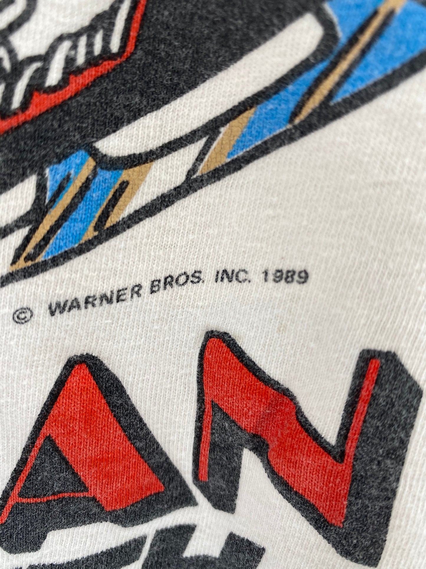 1989 LOONEY TUNES TAZ Size No Tag (Approx. M) Vintage T-Shirt / K9086