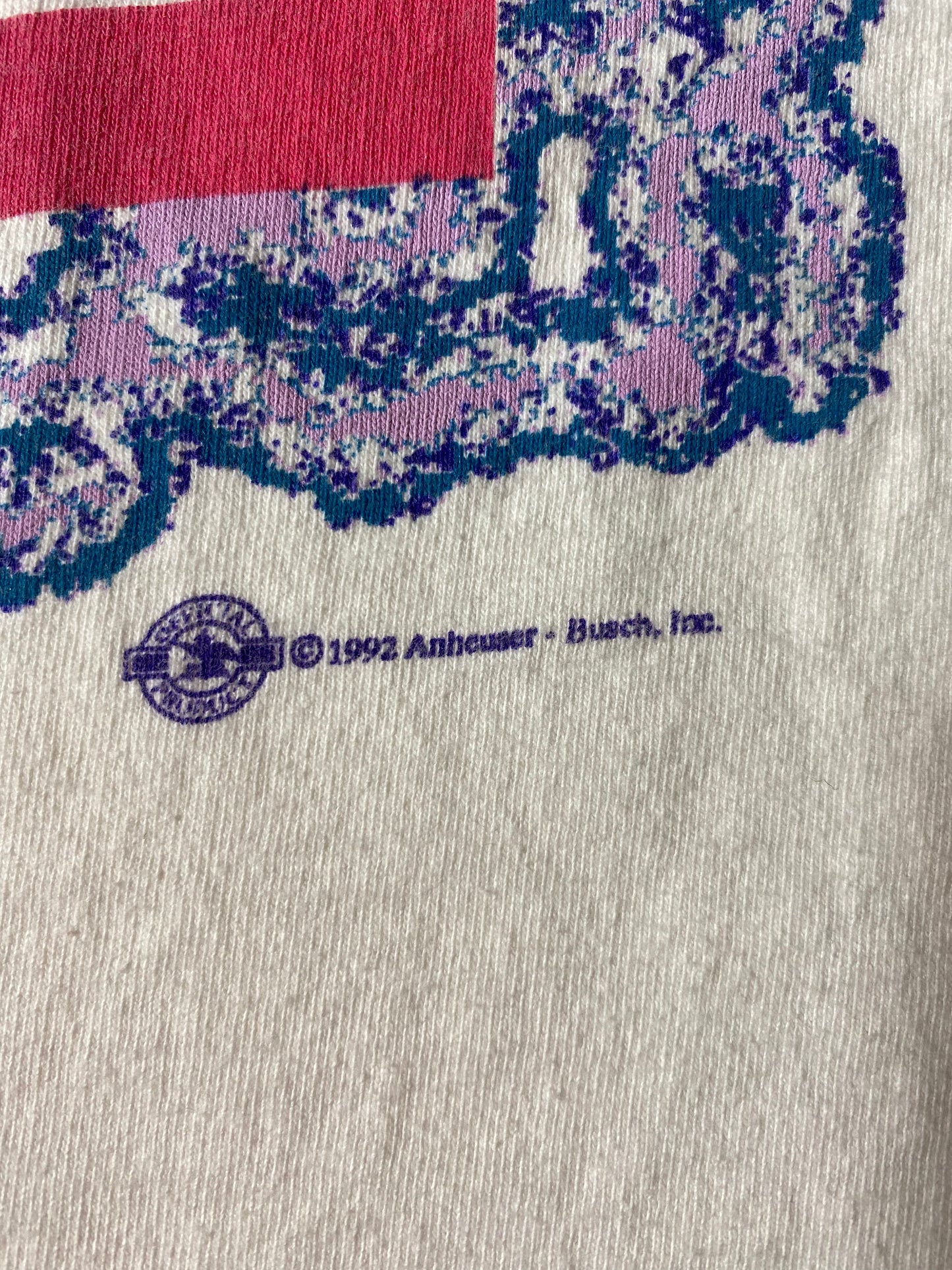 1992 BUDWEISER Made in USA Size XL Vintage T-Shirts / A4081