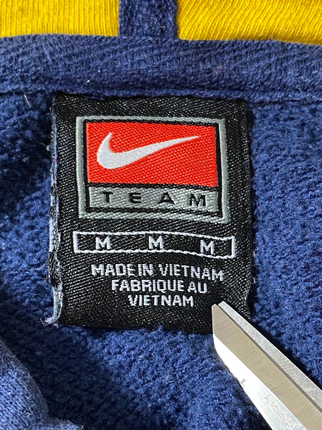 00’ NIKE WEST VIRGINIA Size M Vintage Hoodie Sweat-shirt / 9034