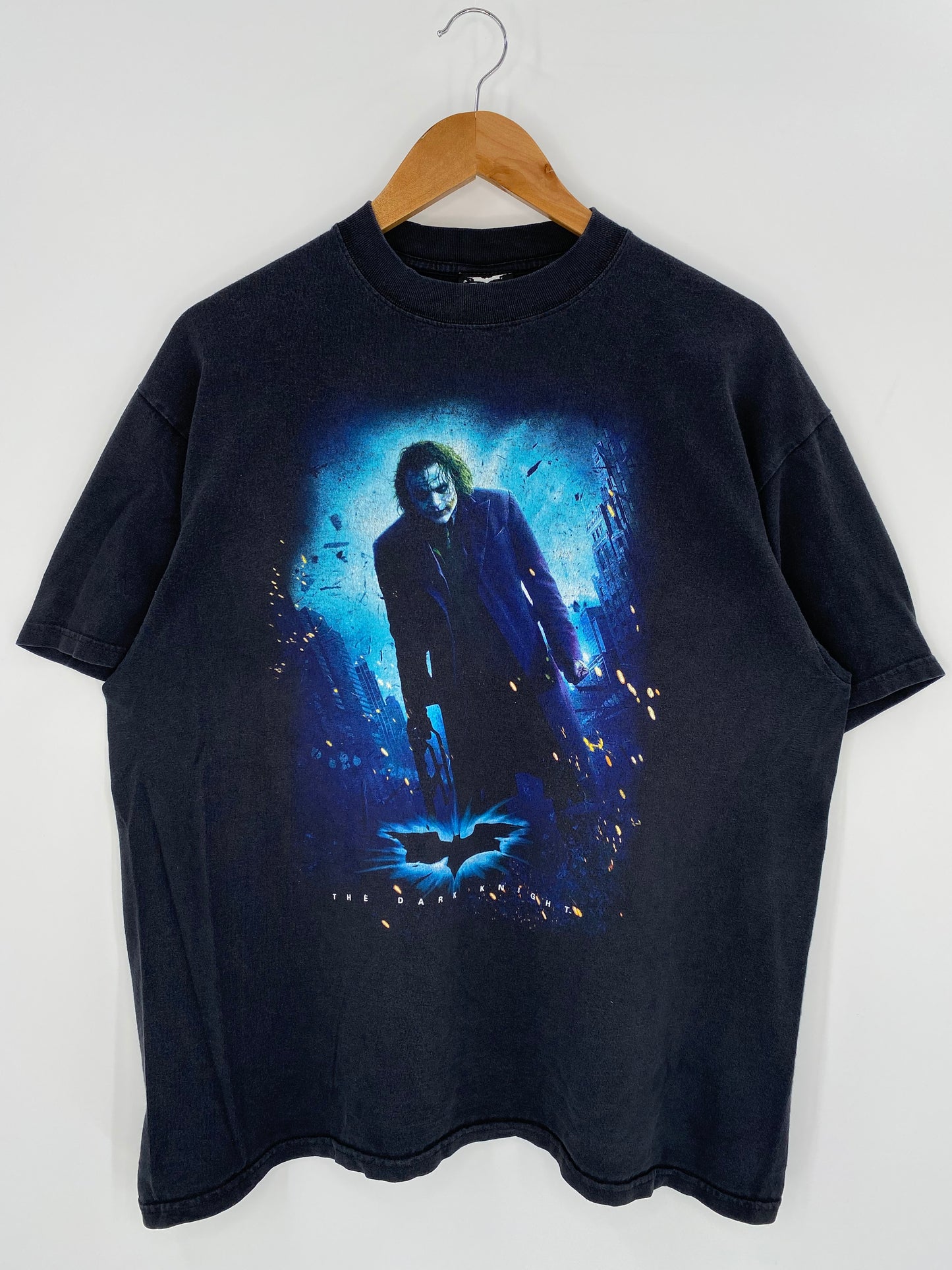 00’ THE DARK KNIGHT JOKER Size L Vintage T-Shirt / 9509