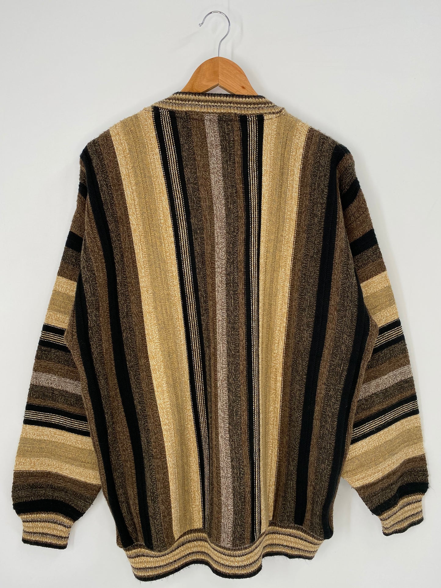 Vintage 3D COOGI- Style Made in USA Size XL Knit Sweater / K3938