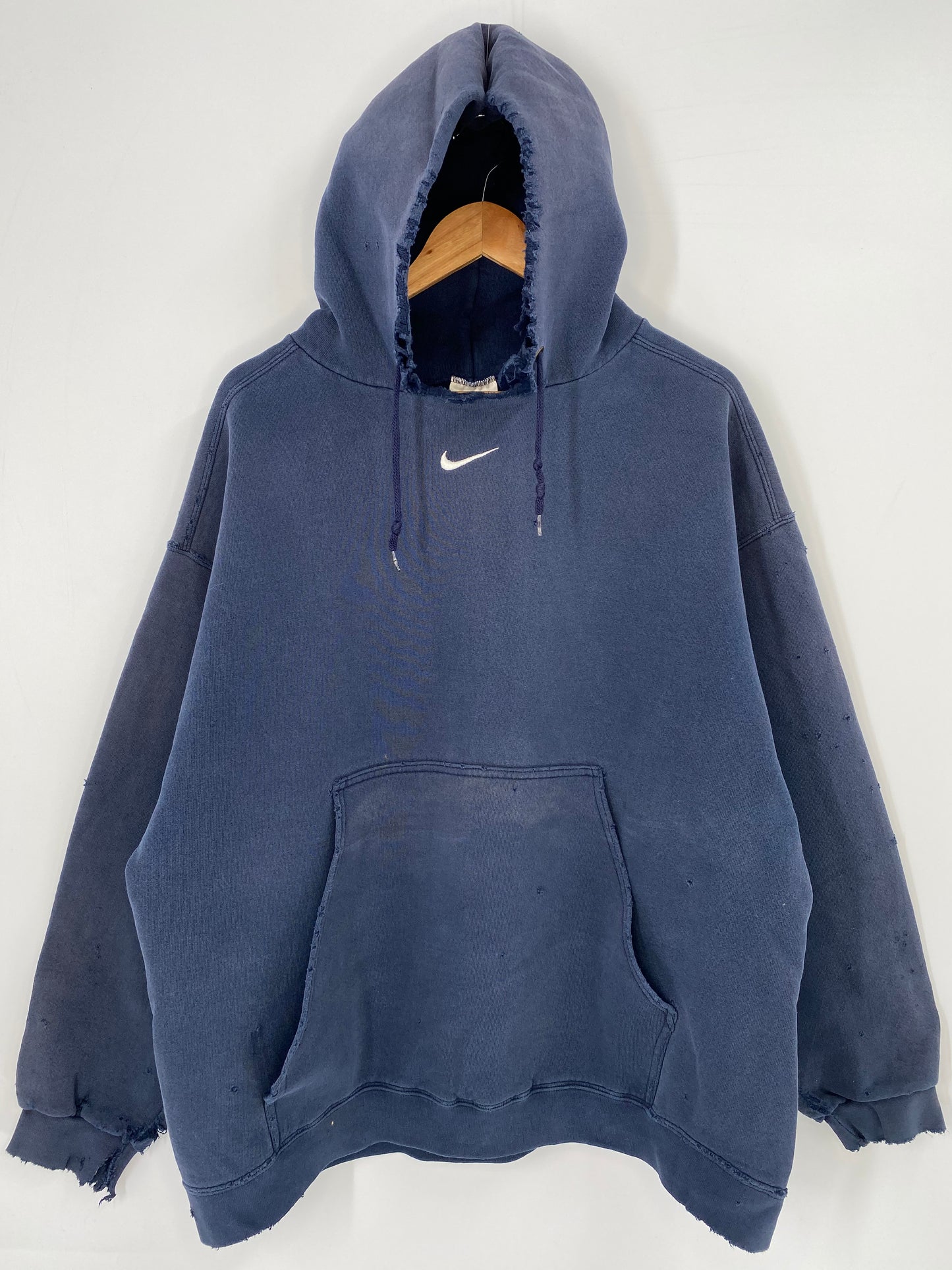 90’s NIKE MINI SWOOSH Made in USA Size XL Vintage Hoodie Sweat-Shirt / K3948
