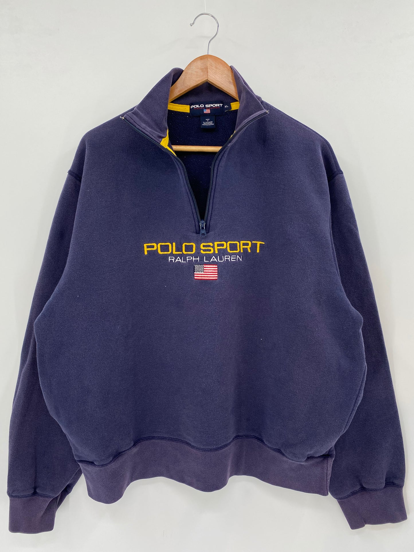 90’s POLO SPORTS RALPH LAUREN Size XL Vintage Half-zip Sweat-Shirts/ K3255