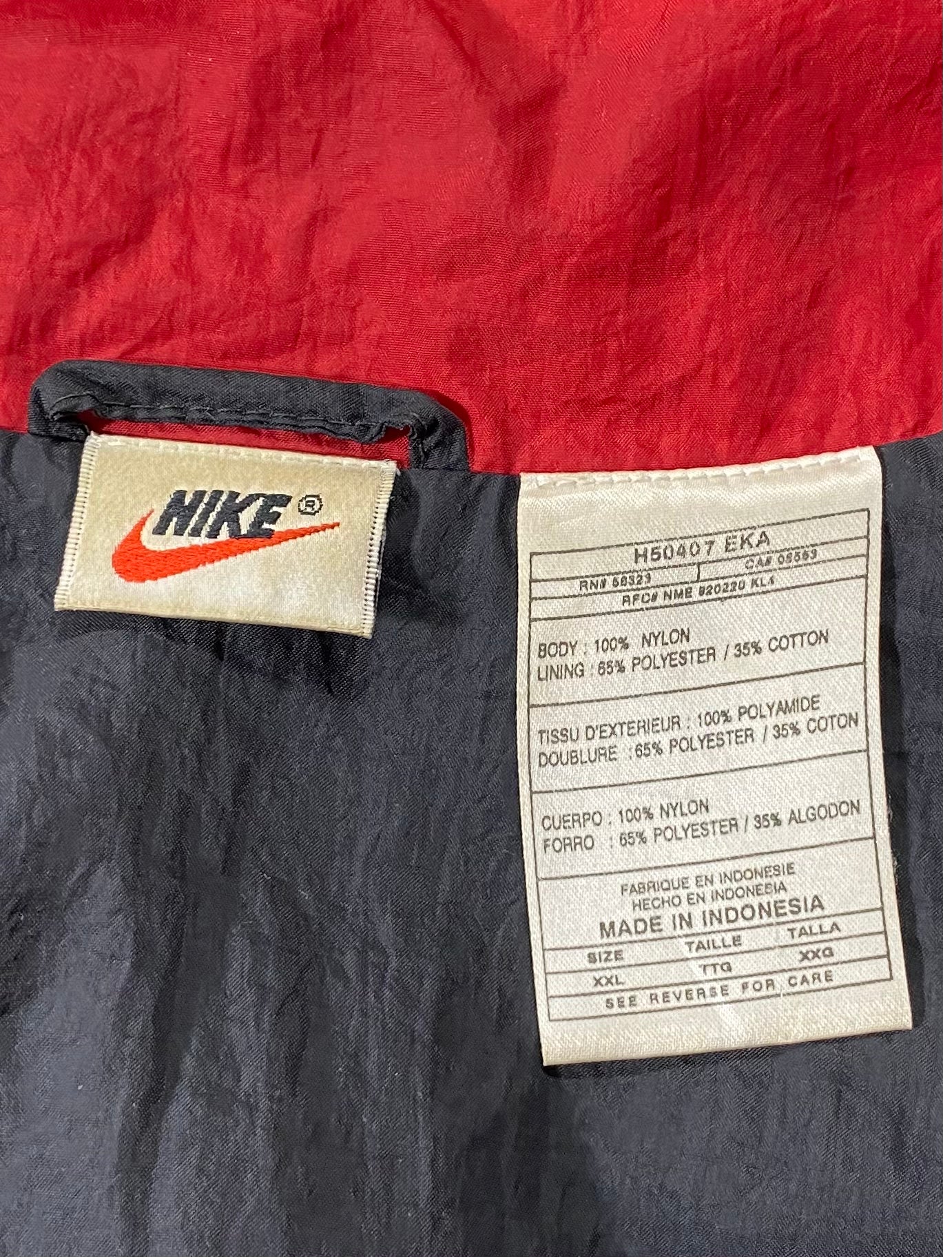 90’s NIKE Size XXL Vintage Nylon Jacket / 7460