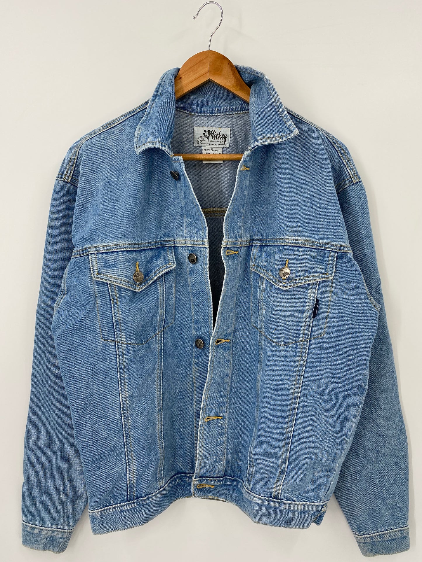 Vintage DISNEY MICKEY Size S Denim Jacket  / K4108