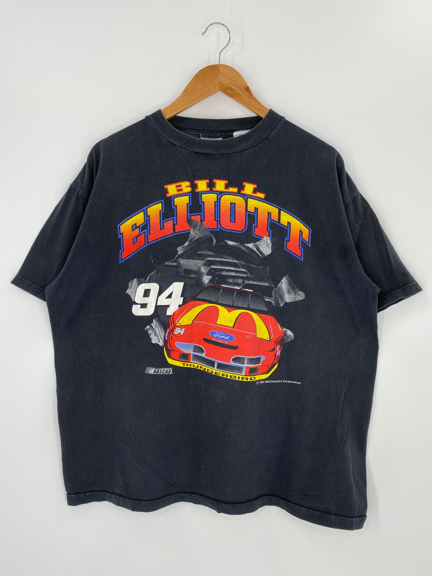 1995 BILL ELLIOTT MCDONALD’S Size XL Vintage Racing T-shirt / 8310