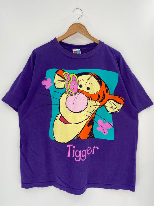 00’ DISNEY TIGGER Size XXL Vintage T-Shirt / K9312